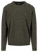 Fynch-Hatton Supersoft Touch O-Neck Cotton Wool Blend Trui Dark Ivy