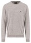 Fynch-Hatton Supersoft Touch O-Neck Cotton Wool Blend Trui Light Taupe