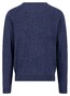 Fynch-Hatton Supersoft Touch O-Neck Cotton Wool Blend Trui Navy