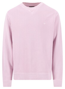 Fynch-Hatton Sweat Crewneck Garment Dyed Trui Magnolia