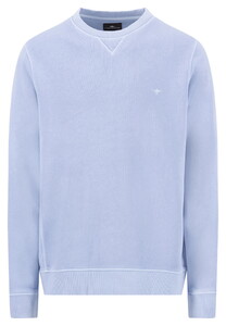 Fynch-Hatton Sweat Crewneck Garment Dyed Trui New Breeze