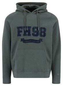 Fynch-Hatton Sweat Hoodie Logo Trui Dark Ivy