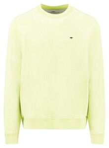 Fynch-Hatton Sweat Puresoft Cotton Crew Neck Pullover Pear