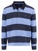 Fynch-Hatton Sweat Rugby Striped Polo Collar Trui Crystal Blue