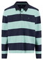 Fynch-Hatton Sweat Rugby Striped Polo Collar Trui Fern