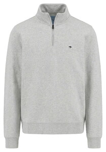 Fynch-Hatton Sweat Troyer Zip Trui Grijs