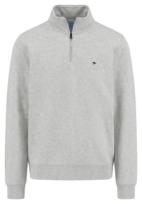 Fynch-Hatton Sweat Troyer Zip Trui Grijs