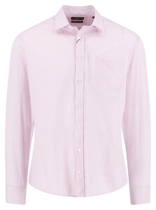 Fynch-Hatton Texture Pattern Kent Collar Shirt Magnolia