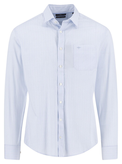 Fynch-Hatton Texture Pattern Kent Collar Shirt New Breeze