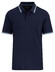 Fynch-Hatton Tipping Details Short Sleeve Piqué Polo Navy