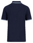 Fynch-Hatton Tipping Details Short Sleeve Piqué Polo Navy
