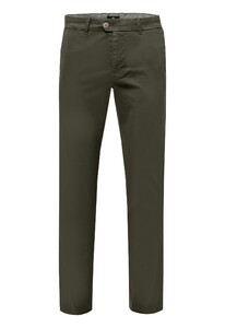 Fynch-Hatton Togo Chino Garment Dyed Stretch Broek Olive