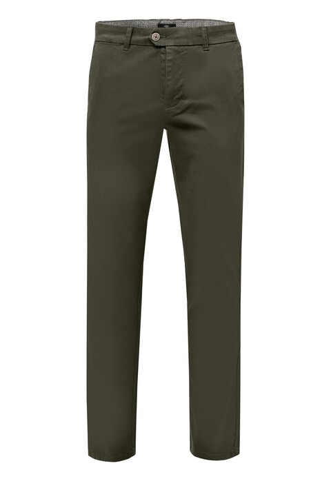 Fynch-Hatton Togo Chino Garment Dyed Stretch Pants Olive
