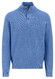Fynch-Hatton Troyer Button Allover Texture Pullover Crystal Blue