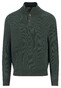 Fynch-Hatton Troyer Button Allover Texture Trui Dark Ivy
