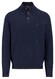 Fynch-Hatton Troyer Button Allover Texture Trui Navy