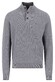 Fynch-Hatton Troyer Button Allover Texture Trui Steel