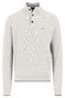 Fynch-Hatton Troyer Button Allover Texture Trui Winter White