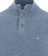 Fynch-Hatton Troyer Button Zip Structure Knit Trui Air Blue