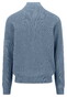 Fynch-Hatton Troyer Button Zip Structure Knit Trui Air Blue