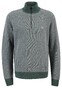 Fynch-Hatton Troyer Zip 3-Tone Merino Cashmere Trui Sage Green