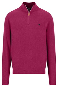 Fynch-Hatton Troyer-Zip Air Cotton Pullover Grape