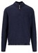 Fynch-Hatton Troyer Zip Air Cotton Trui Navy