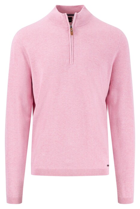 Fynch-Hatton Troyer Zip Air Cotton Trui Peony