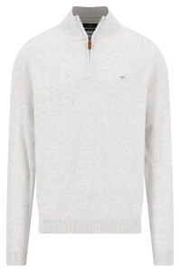 Fynch-Hatton Troyer-Zip Air Cotton Trui Snow White