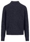 Fynch-Hatton Troyer Zip Cable Knit Donegal Pullover Navy