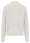 Fynch-Hatton Troyer Zip Cable Knit Donegal Pullover Winter White