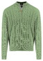 Fynch-Hatton Troyer Zip Cable Knit Trui Avocado