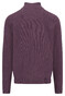 Fynch-Hatton Troyer Zip Faux-Uni Fine Texture Trui Aubergine