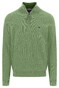 Fynch-Hatton Troyer Zip Faux-Uni Fine Texture Trui Avocado