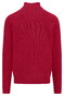 Fynch-Hatton Troyer Zip Faux-Uni Fine Texture Trui Cranberry Red