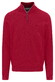 Fynch-Hatton Troyer Zip Faux-Uni Fine Texture Trui Cranberry Red