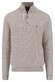 Fynch-Hatton Troyer Zip Fine Allover Texture Pullover Winter White