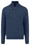 Fynch-Hatton Troyer Zip Fine Allover Texture Trui Night