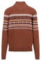 Fynch-Hatton Troyer Zip Jacquard Trui Hazel
