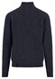 Fynch-Hatton Troyer Zip Lambswool Trui Navy