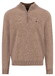 Fynch-Hatton Troyer Zip Lambswool Trui Taupe