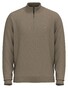Fynch-Hatton Troyer Zip Lambswool Trui Taupe