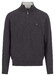 Fynch-Hatton Troyer Zip Merino Cashmere Trui Charcoal