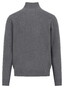 Fynch-Hatton Troyer Zip Merino Cashmere Trui Steel