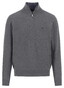 Fynch-Hatton Troyer Zip Merino Cashmere Trui Steel