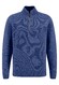 Fynch-Hatton Troyer Zip Merino Wool Blend Donegal Knit Trui Wave