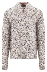Fynch-Hatton Troyer Zip Multicolor Knit Trui Poppy Red-Multi
