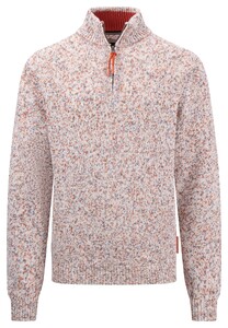 Fynch-Hatton Troyer Zip Multicolor Trui Orient Red-Multi