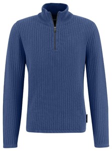 Fynch-Hatton Troyer Zip Rib Structure Trui Wave