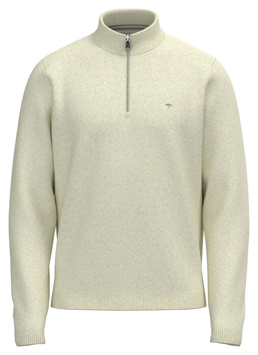 Fynch-Hatton Troyer Zip Structure Trui New Off White